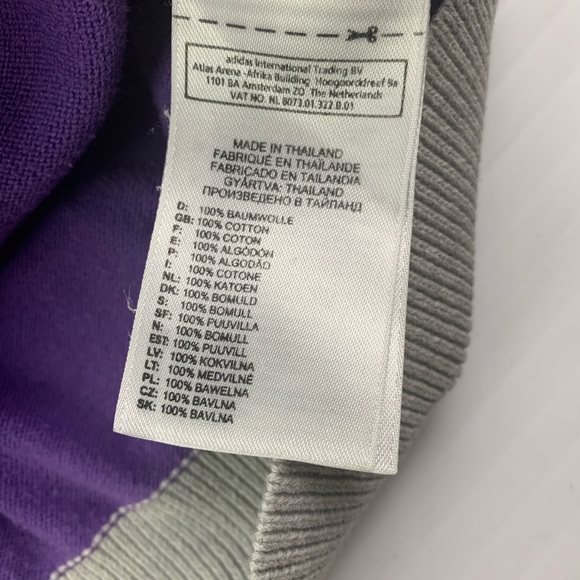 ADIDAS Rare  Full Zip 100% Hooded Jacket Size L - Picture 3 of 8